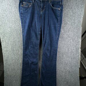 True Religion Women's Sz 29 Boot Cut Denim Blue Jeans Pants Designer Stretch